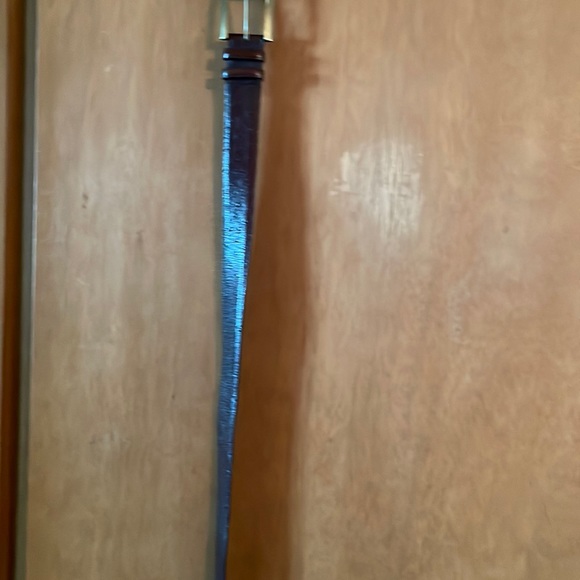 Brown leather belt - Picture 1 of 4